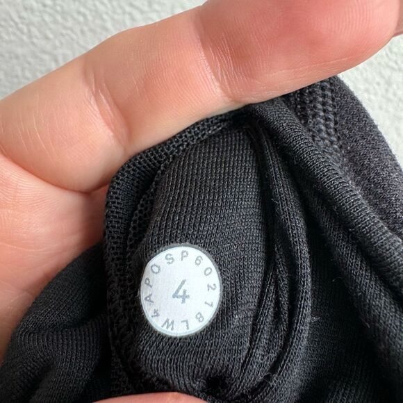 Lululemon Next Move Cropped Full Zip Jacket Black Stretch French Terry Size 4 - Picture 6 of 6